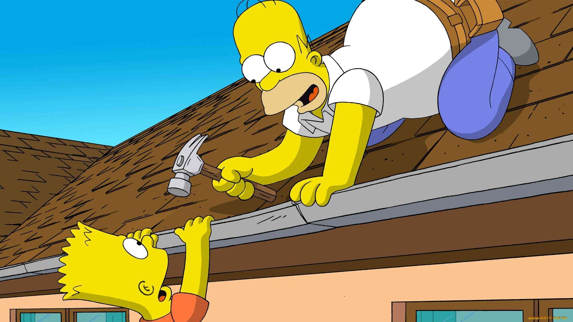 homer, Simpson, The, Simpsons, Bart, Simpson, Animated, Movies Wallpaper