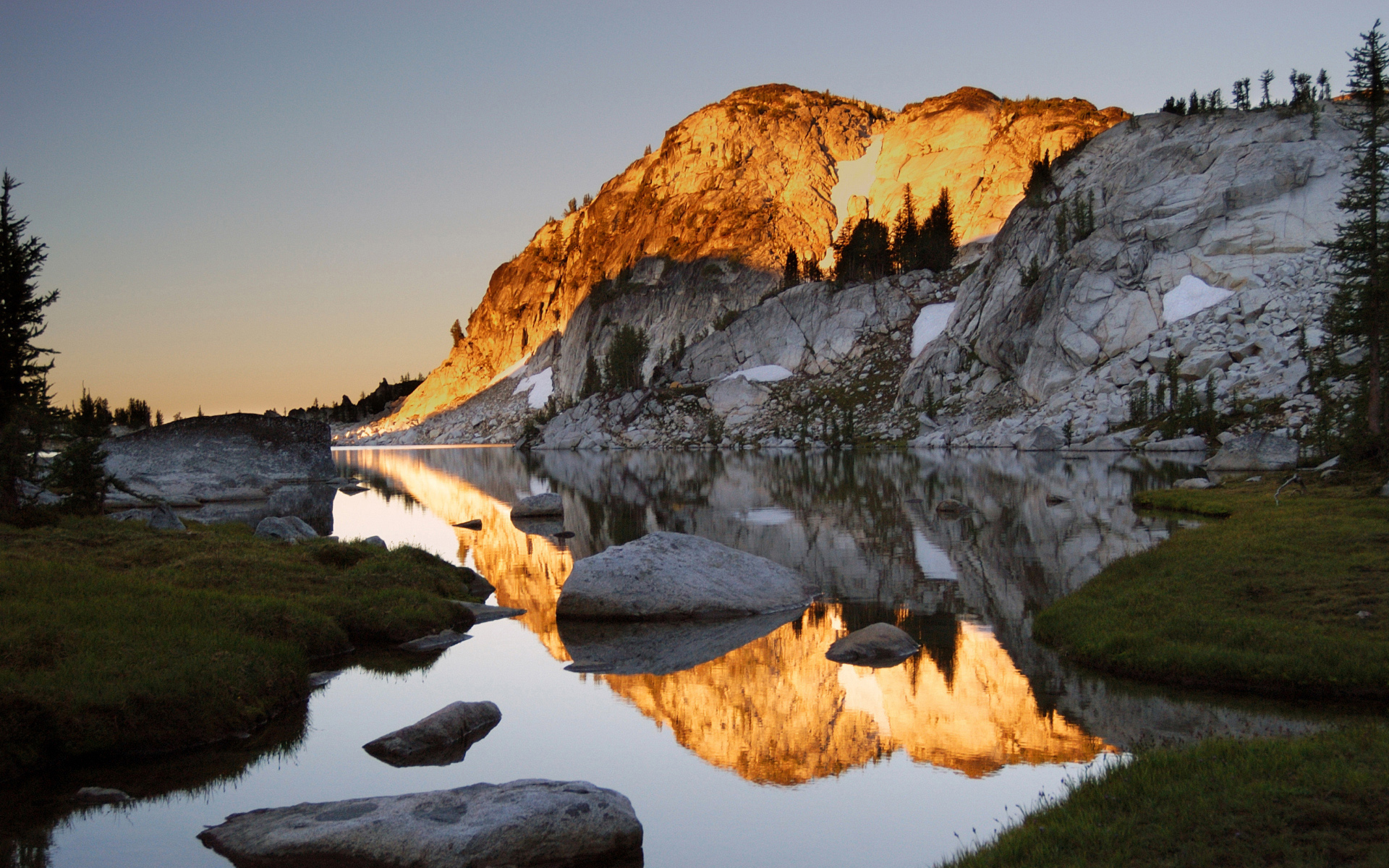 mountains, Landscapes, Hills, Rivers Wallpaper