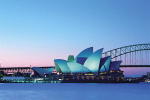 australia sydney opera house sunset
