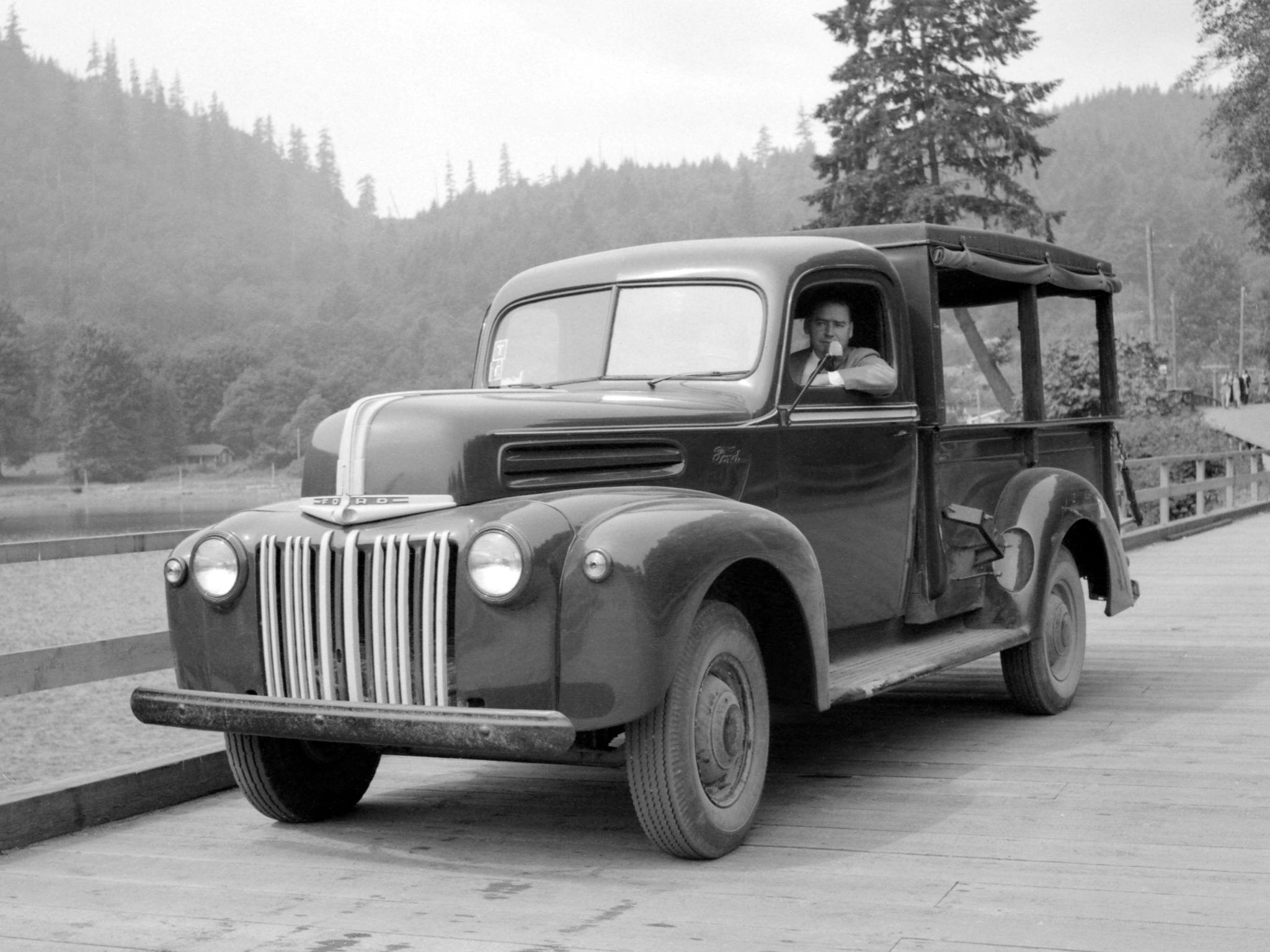 1942, Ford, Pickup, Retro Wallpaper