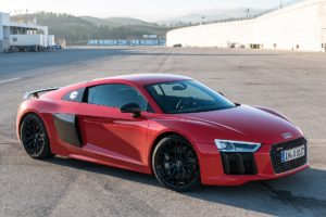 2017, Audi, R8, V10, Cars, Coupe, Red