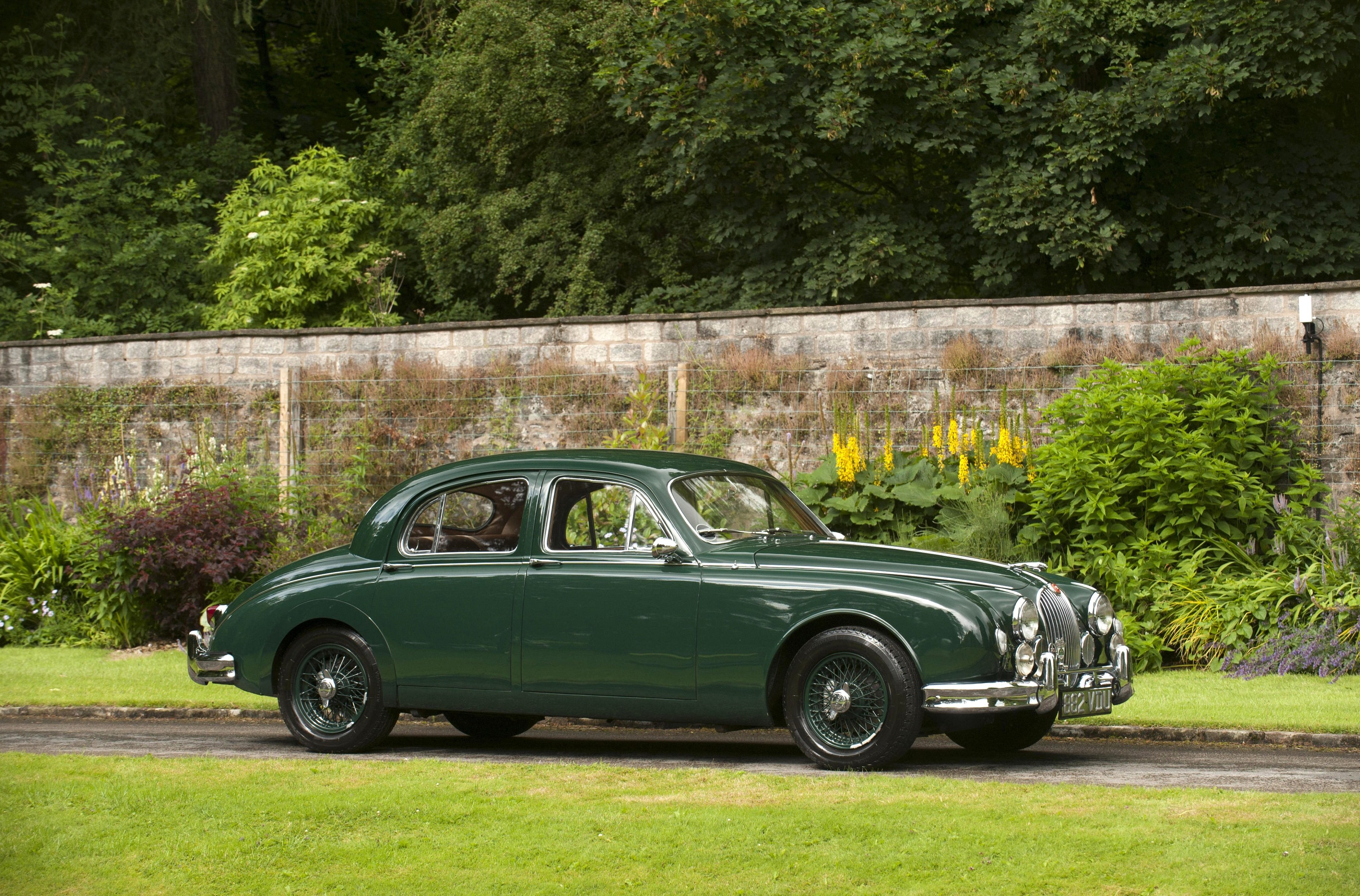 1959, Jaguar, Mk1, Sports, Saloon, Luxury, Retro Wallpaper