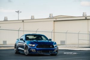 ford, Mustang, Gt, Adv1, Wheels, Blue, Cars