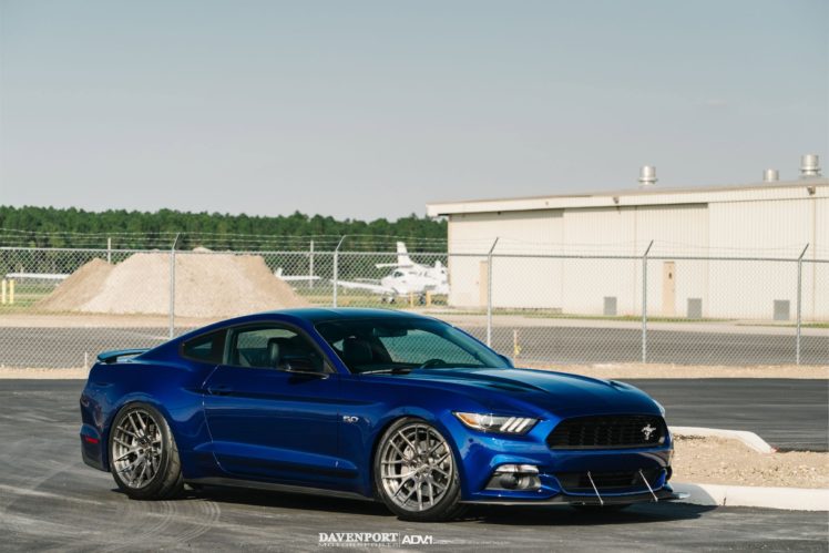 ford, Mustang, Gt, Adv1, Wheels, Blue, Cars HD Wallpaper Desktop Background