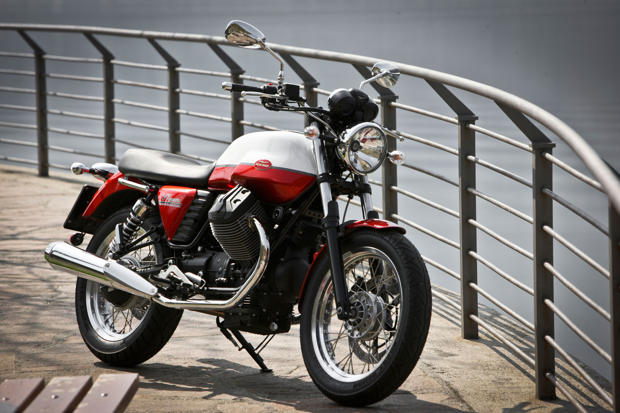 2013, Moto, Guzzi, V 7, Special Wallpaper
