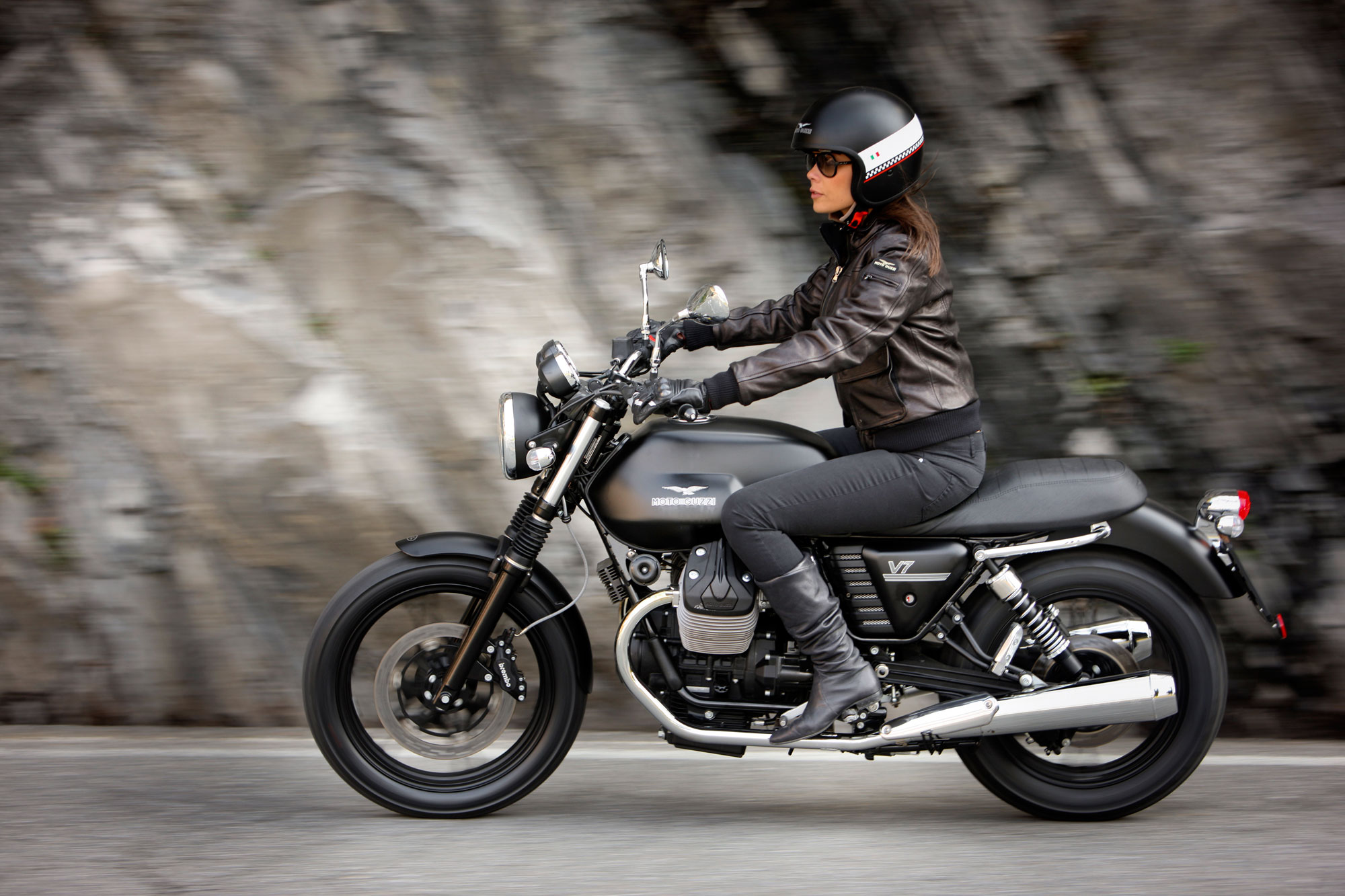 2013, Moto, Guzzi, V 7, Stone Wallpaper