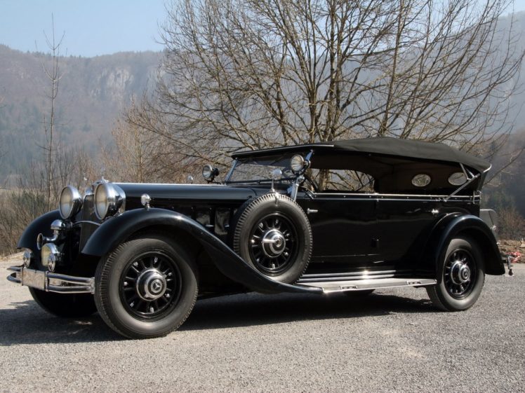 1934, Mercedes, Benz, Nurburg, 500, Tourer, W08, Luxury, Vintage HD Wallpaper Desktop Background