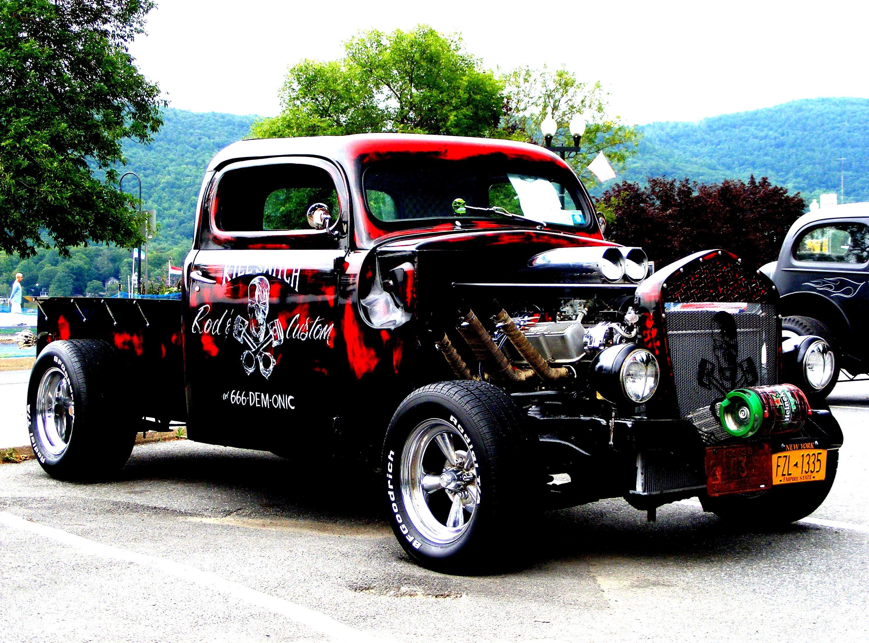 hot, Rod, Rods, Custom, Retro, Pickup, Truck Wallpaper