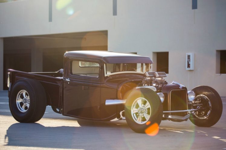 1934, Ford, Hot, Rod, Pickup, Truck, Rods, Custom, Pickup, Vintage HD Wallpaper Desktop Background