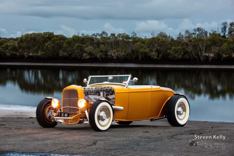 1932, Roadster, Custom, Hot, Rod, Rods, Vintage HD Wallpaper Desktop Background