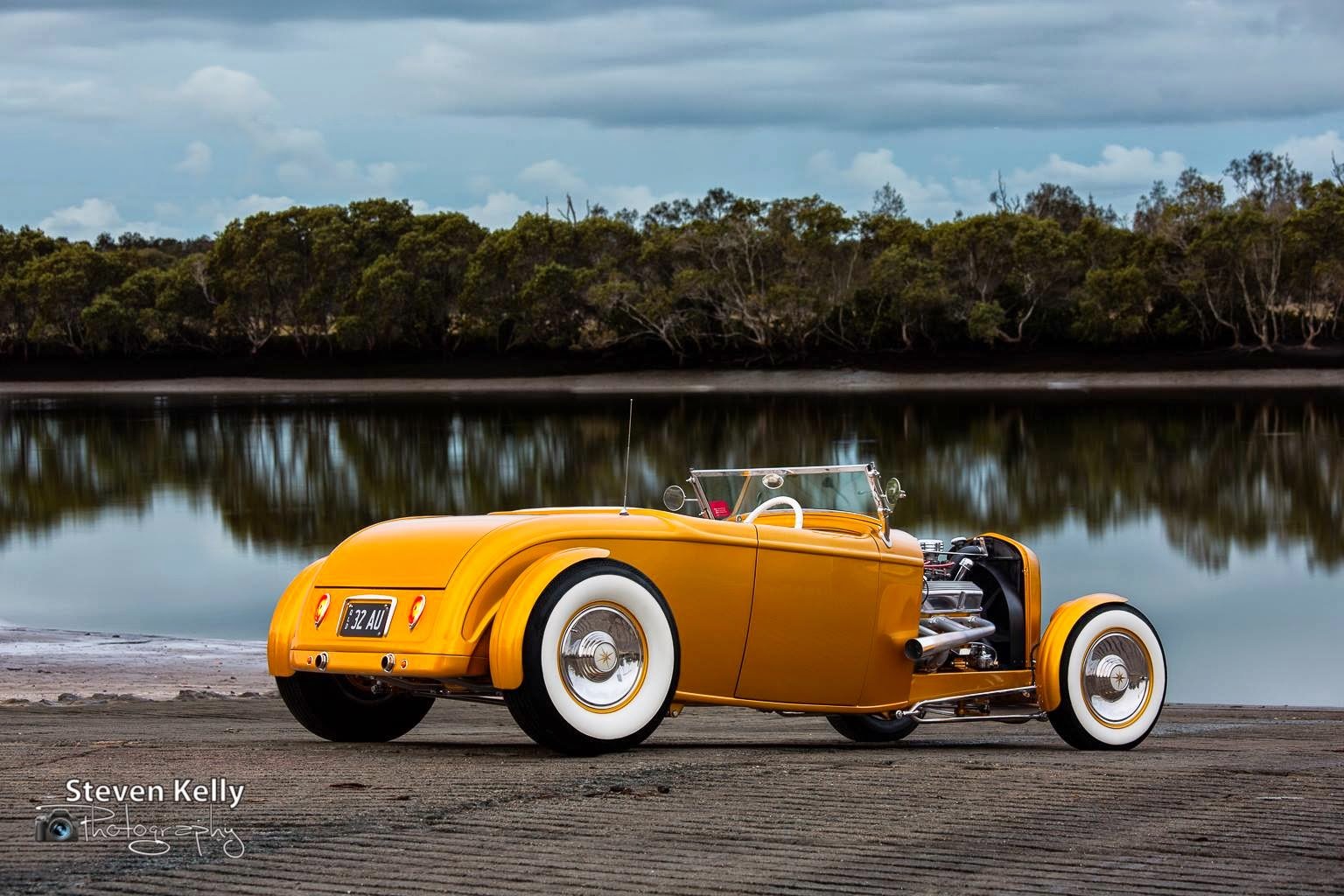 1932, Roadster, Custom, Hot, Rod, Rods, Vintage Wallpaper
