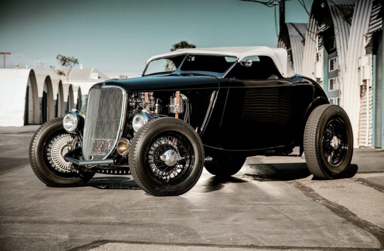 1933, Ford, Roadster, Custom, Hot, Rod, Rods, Vintage HD Wallpaper Desktop Background