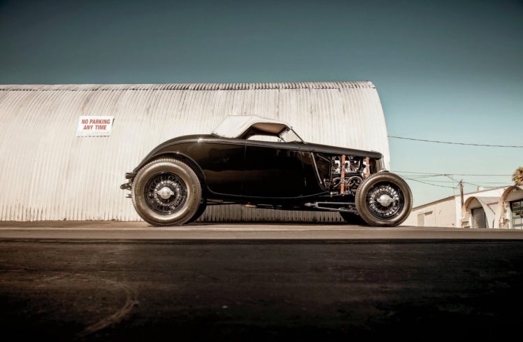1933, Ford, Roadster, Custom, Hot, Rod, Rods, Vintage HD Wallpaper Desktop Background