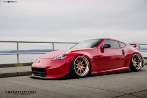nissan, 370z, Red, Cars, Modified
