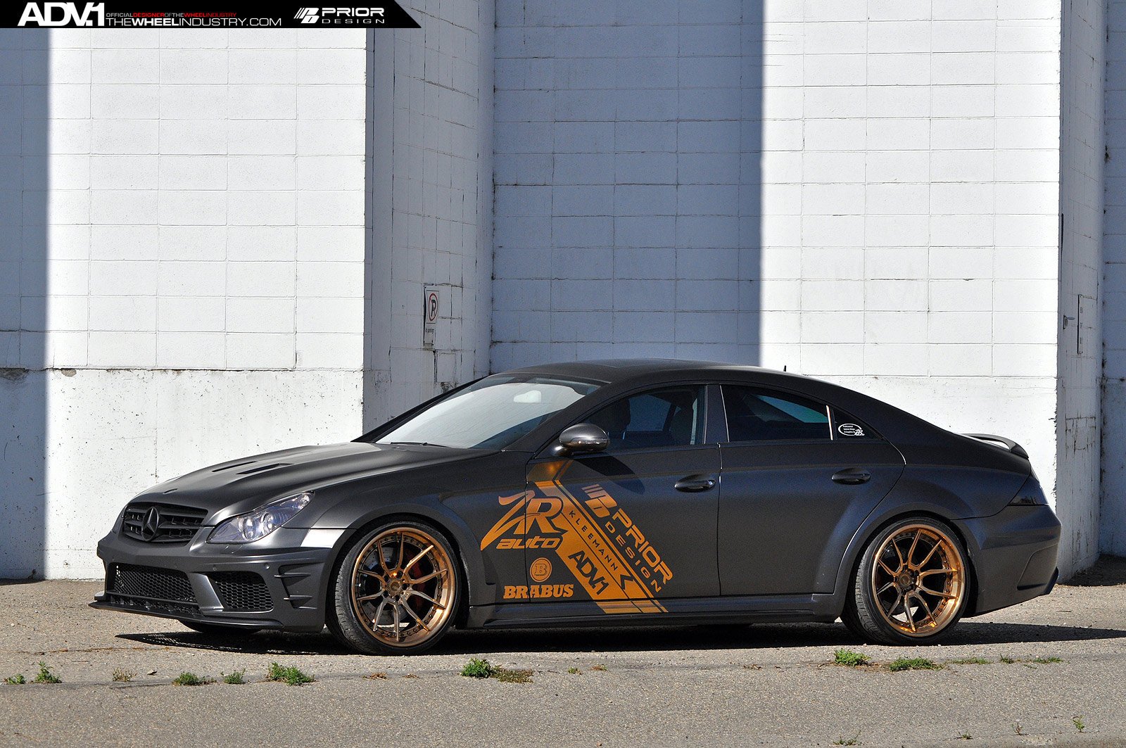 mercedes, Cls55, Prior, Design, Matt, Black, Cars, Adv1, Wheels Wallpaper