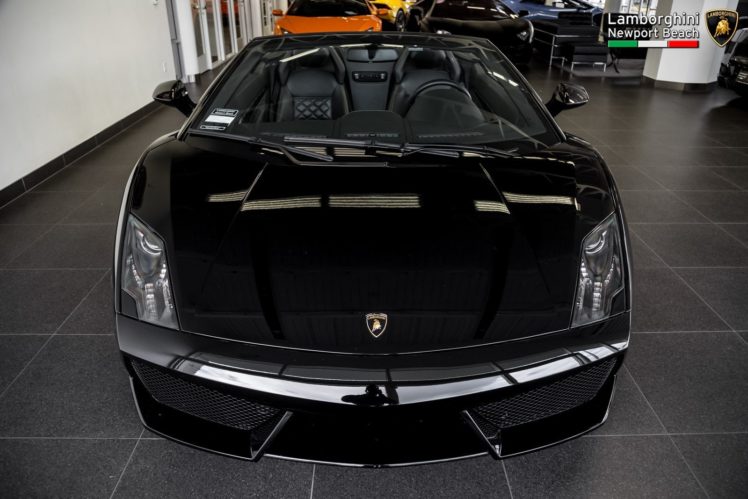 2011, Lamborghini, Gallardo, Spyder, Lp, 560 4, Cars, Black HD Wallpaper Desktop Background
