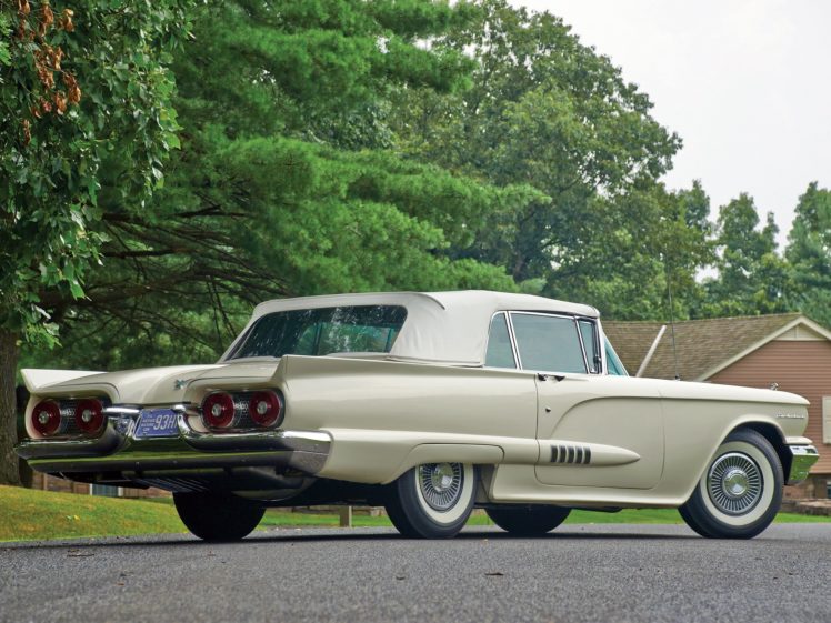 1958, Ford, Thunderbird, Convertible, Cars, Classic HD Wallpaper Desktop Background