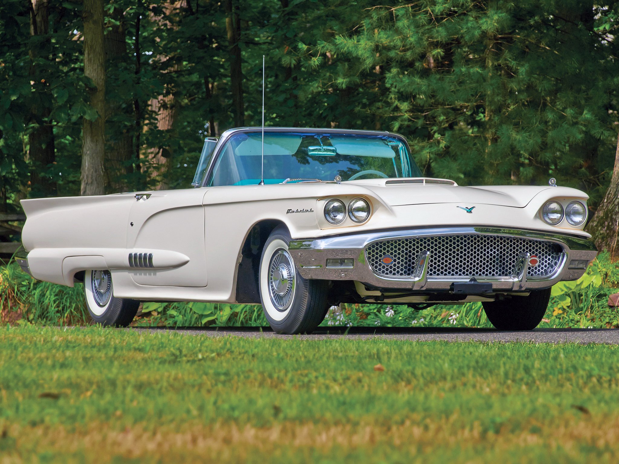 1958, Ford, Thunderbird, Convertible, Cars, Classic Wallpaper