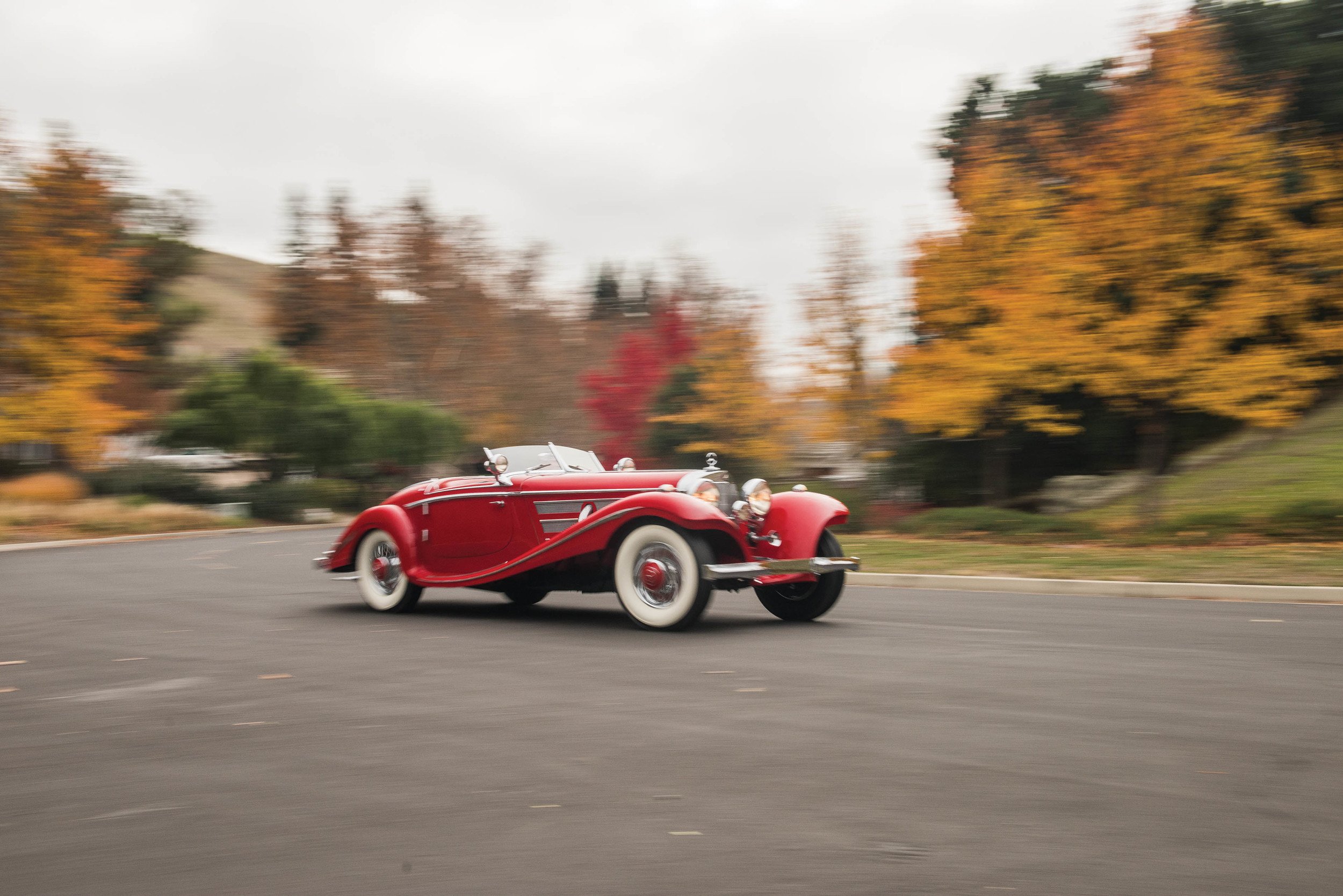 1937, Mercedes, 540k, Red, Convertible, Classic, Cars Wallpaper