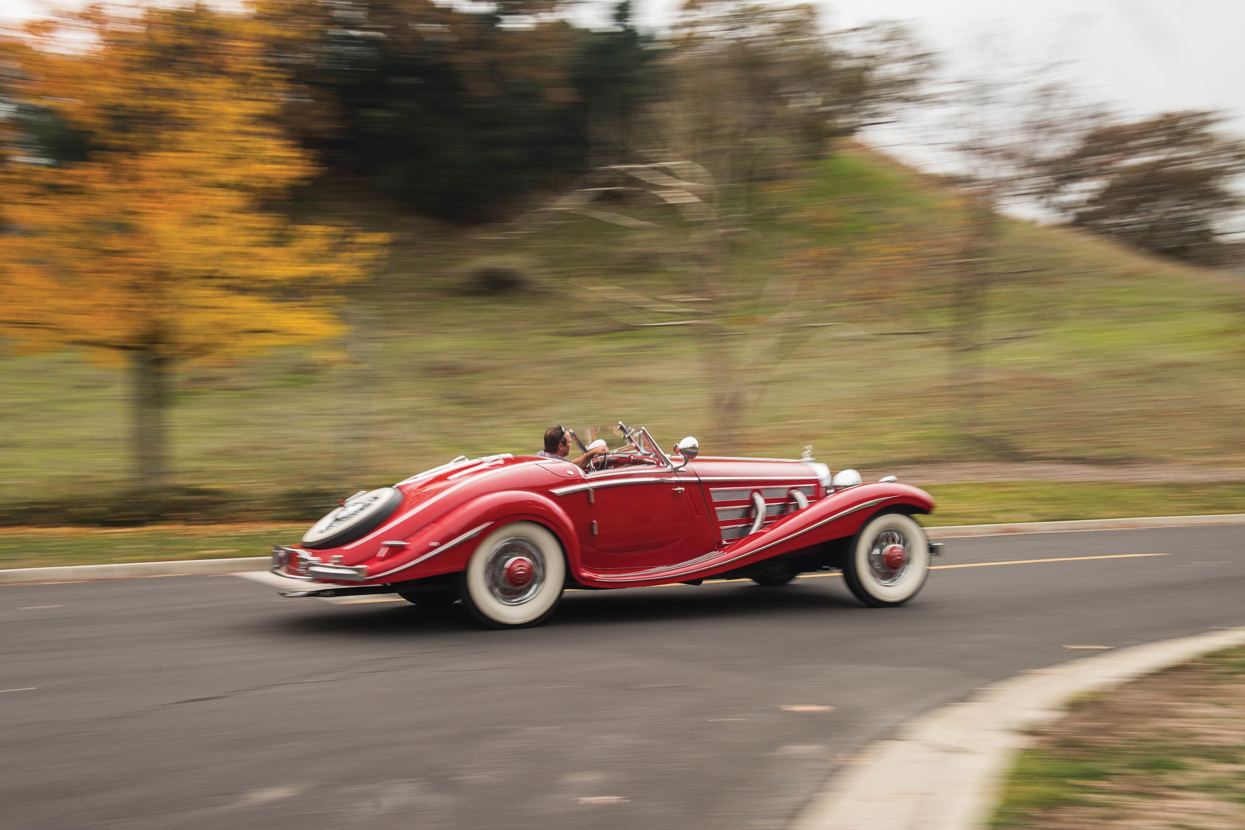 1937, Mercedes, 540k, Red, Convertible, Classic, Cars Wallpaper