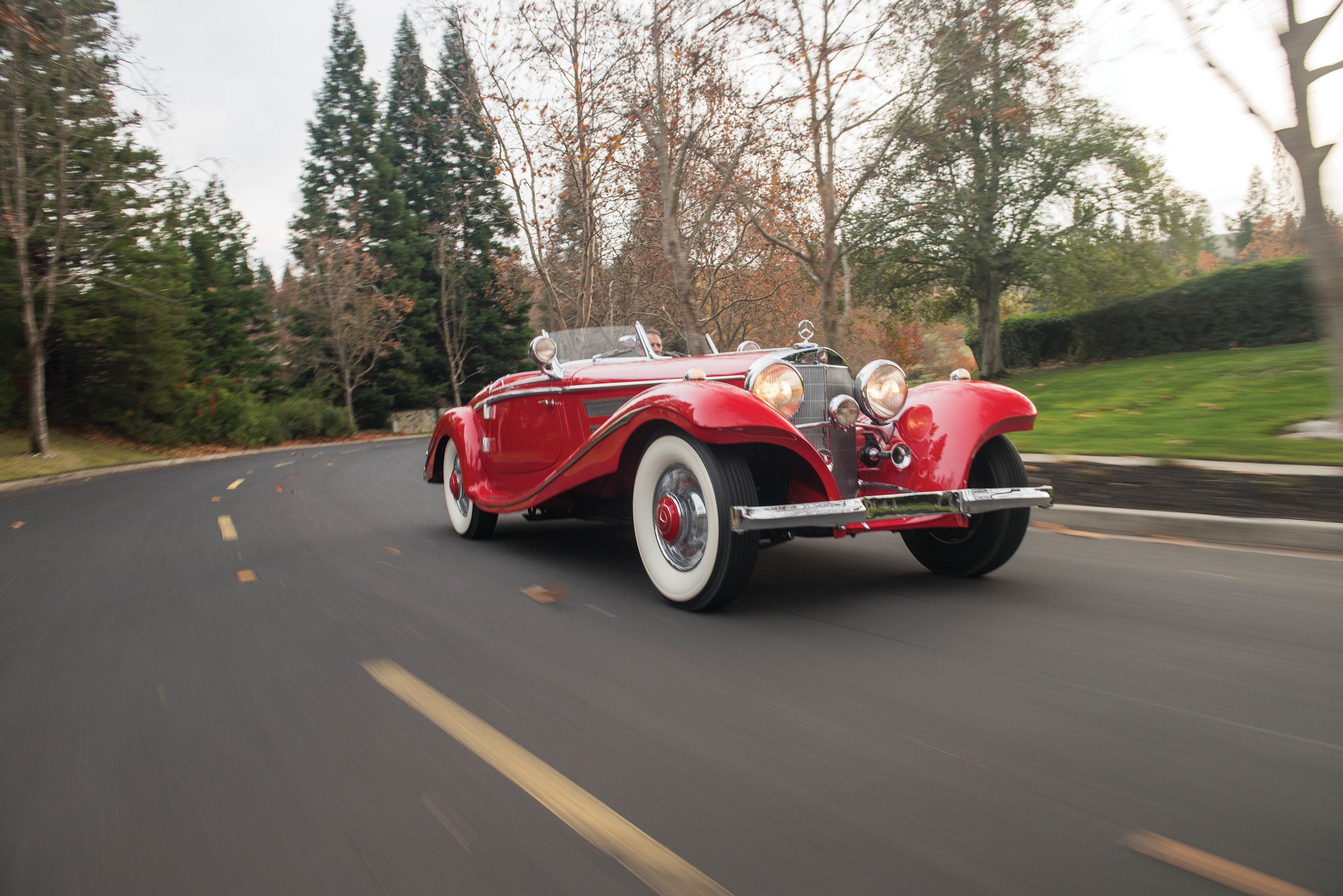 1937, Mercedes, 540k, Red, Convertible, Classic, Cars Wallpaper
