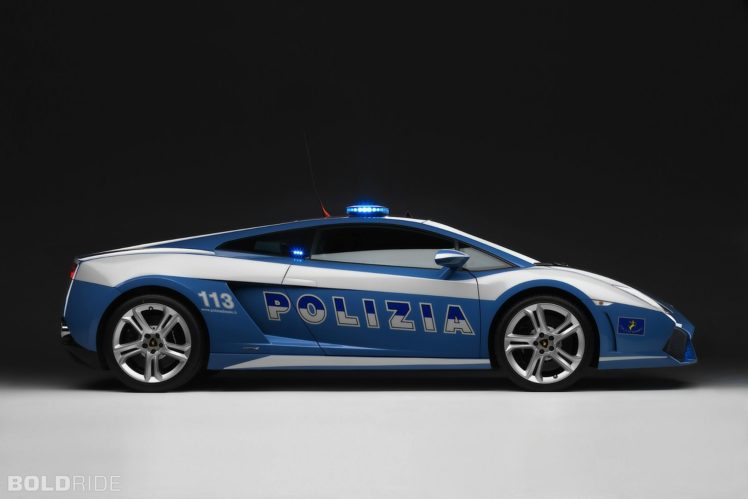 2009, Lamborghini, Gallardo, Lp560 4, Polizia, Police, Supercar, Supercars HD Wallpaper Desktop Background