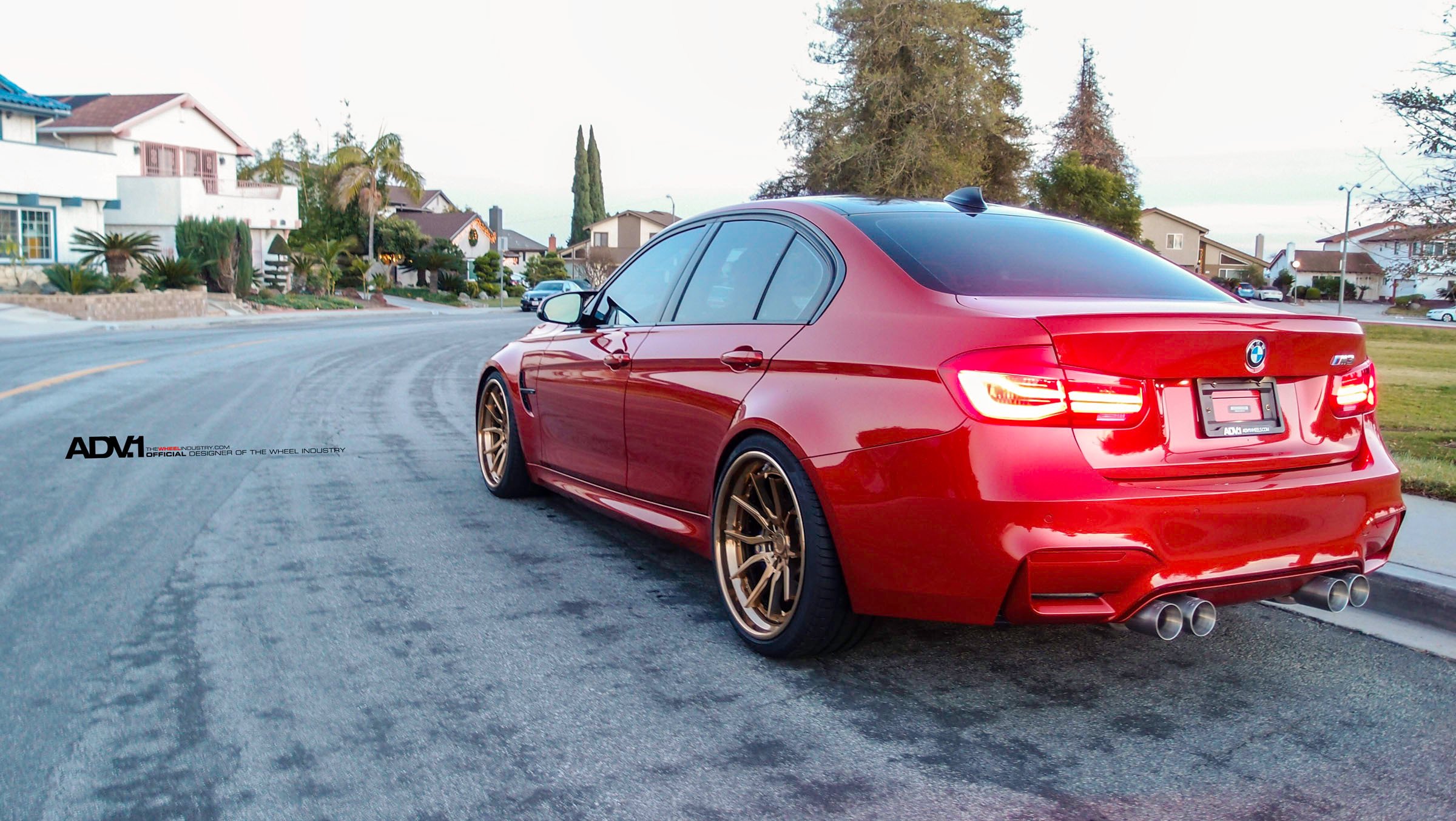 bmw, M3, Adv1, Wheels, Cars, Red, Sedan Wallpaper