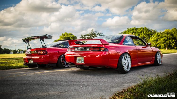 nissan, 240, Sx, Twins, Cars, Coupe, Red, Modified HD Wallpaper Desktop Background