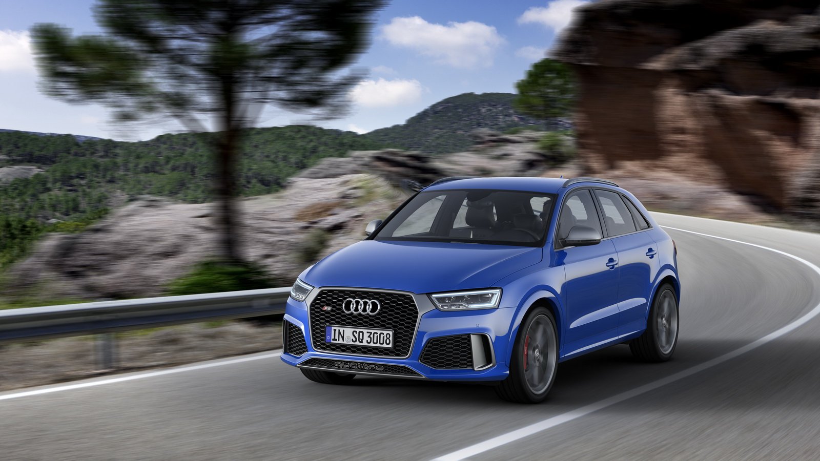 , Audi, Rs, Q3, Performance, 2016, Cars, Suv, Blue Wallpaper