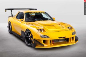 1998, Mazda, Rx7, Coupe, Yellow, Aero, Kit, Cars