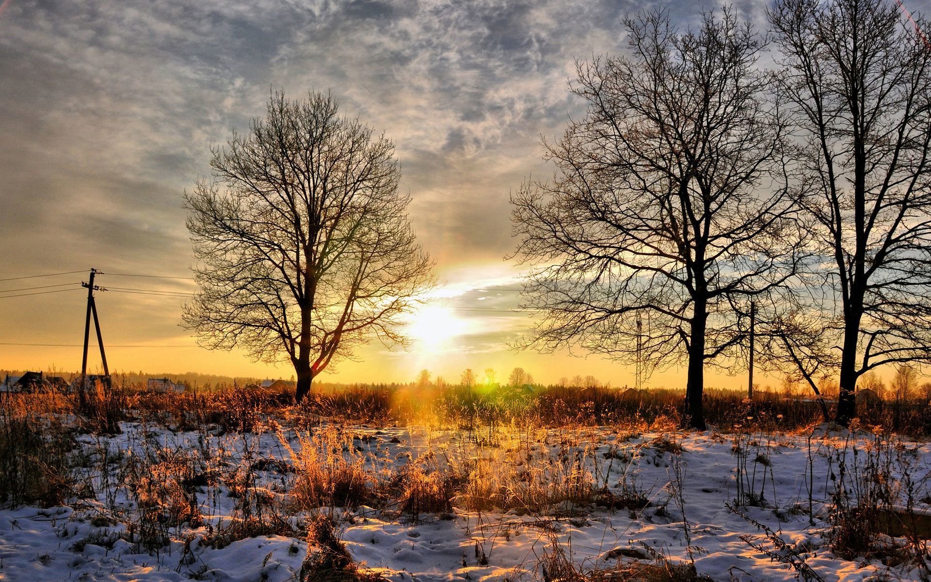 winter, Snow, Nature, Landscape Wallpaper