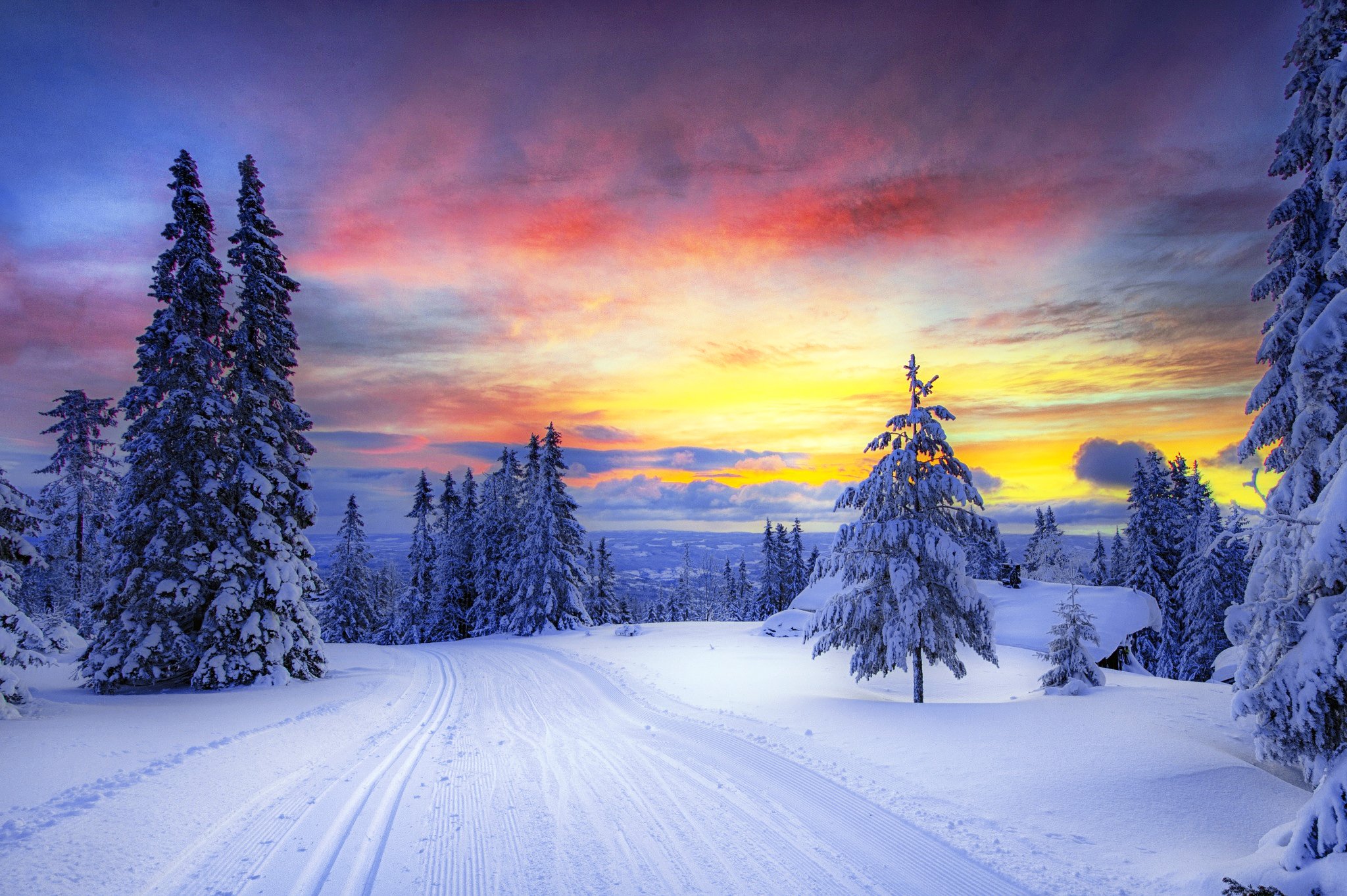 winter, Snow, Nature, Landscape Wallpaper