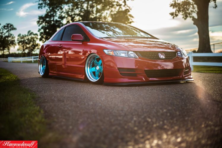 honda, Civic, Coupe, Cars, Red HD Wallpaper Desktop Background