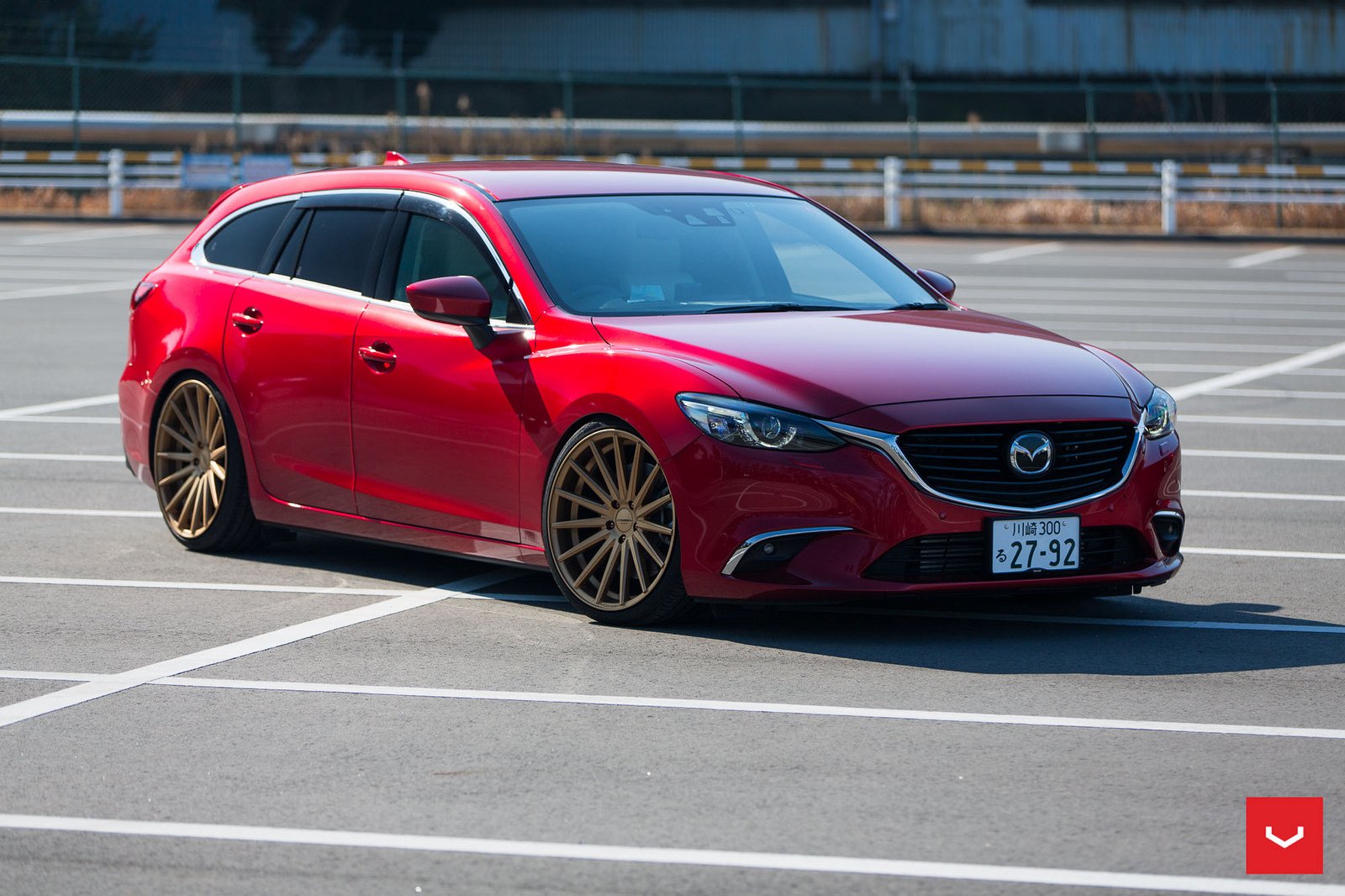 mazda, 6, Atenza, Wagon, Vossen, Wheels, Cars, Red Wallpaper