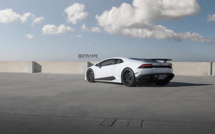 strasse, Wheels, Lamborghini, Huracan, Cars, White HD Wallpaper Desktop Background
