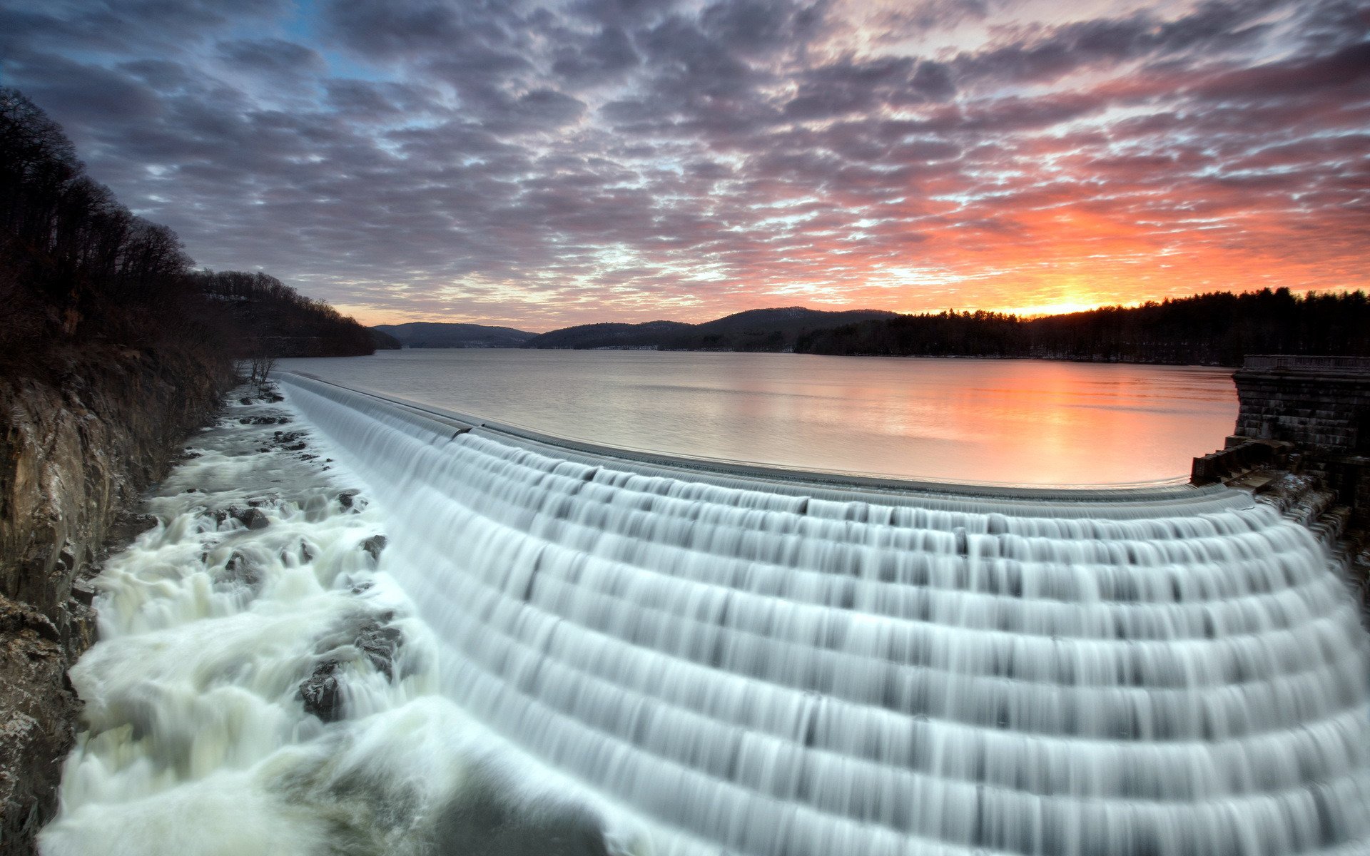 waterfall, Nature, River, Landscape Wallpaper