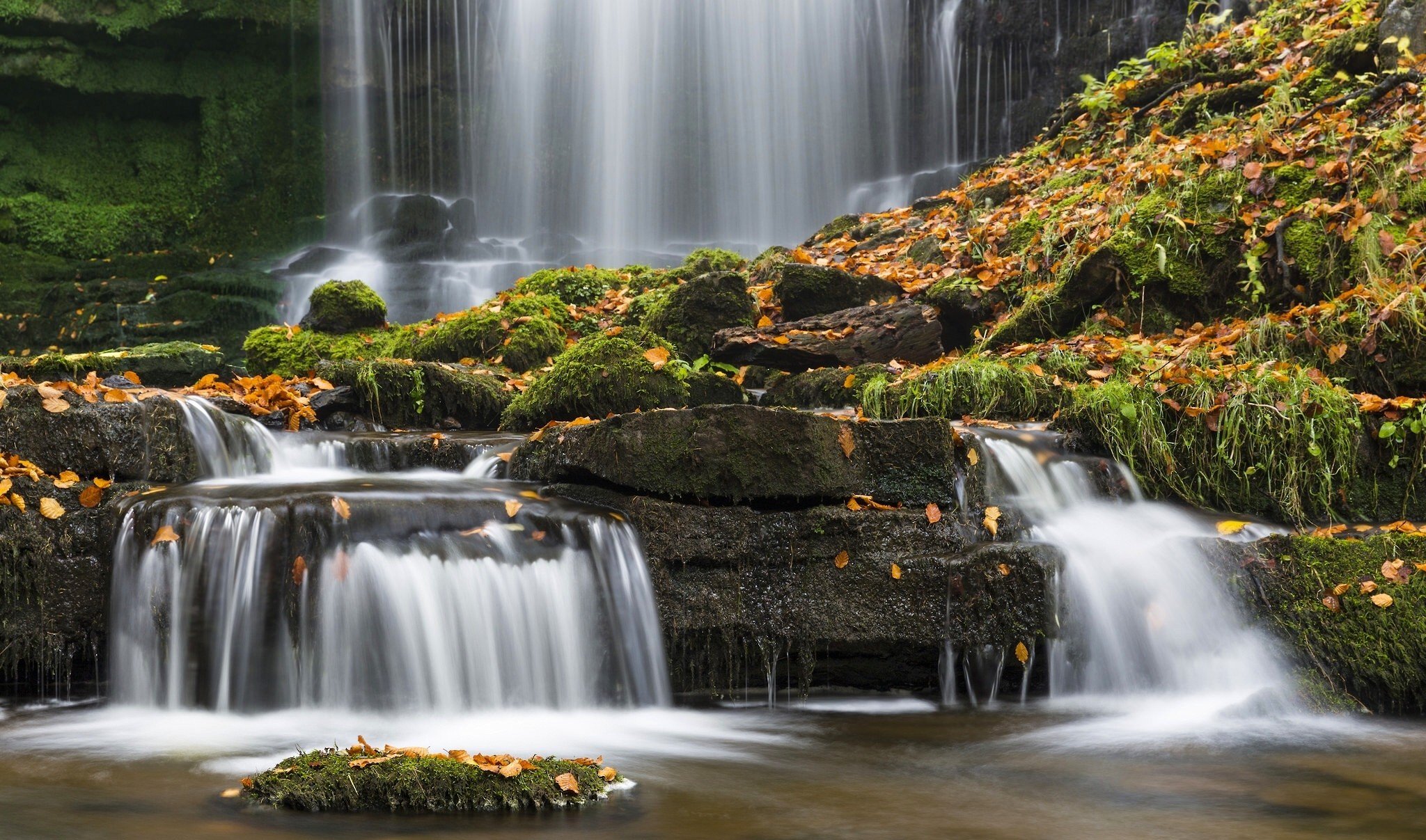 waterfall, Nature, River, Landscape Wallpaper