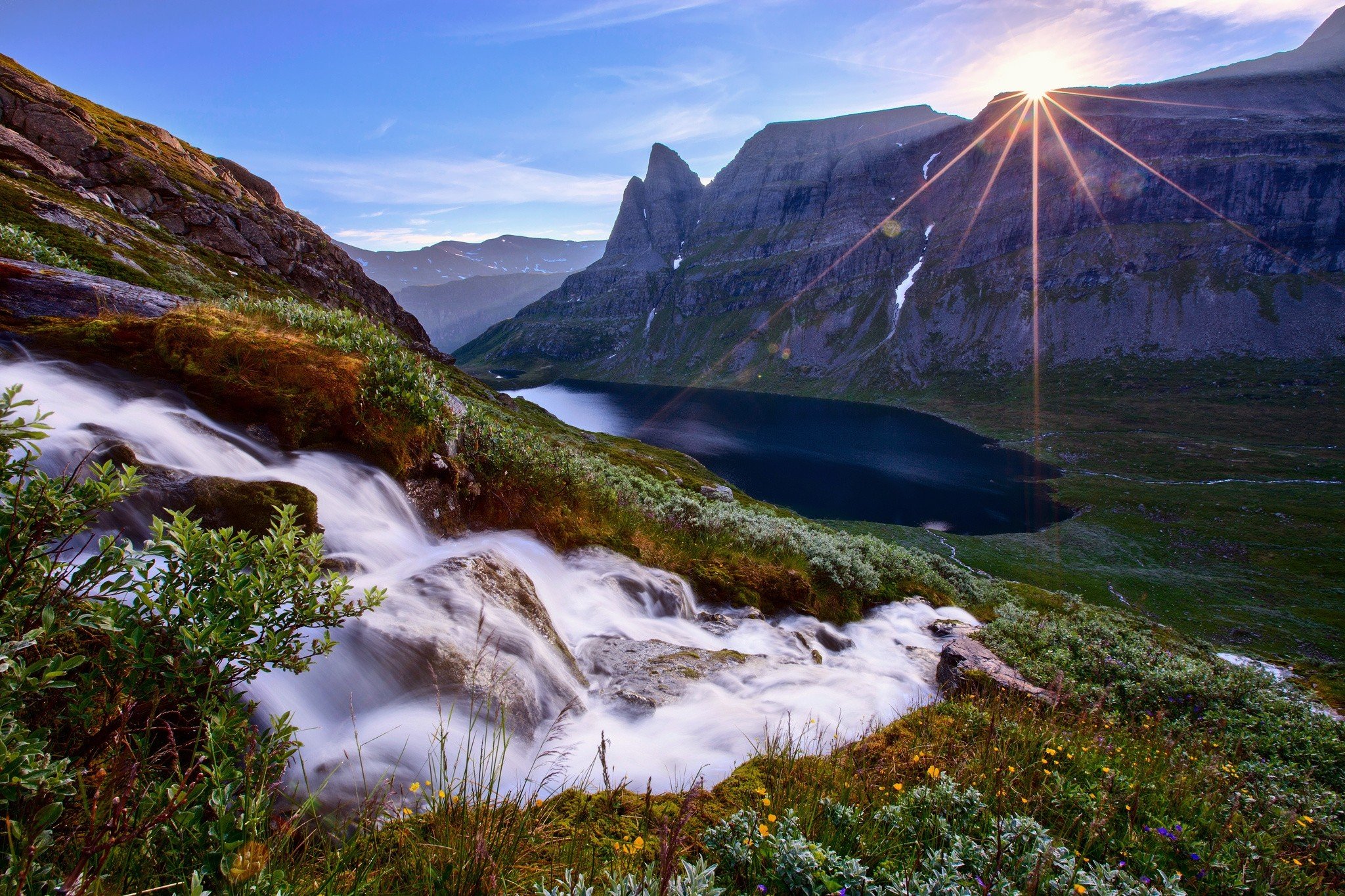 waterfall, Nature, River, Landscape Wallpaper