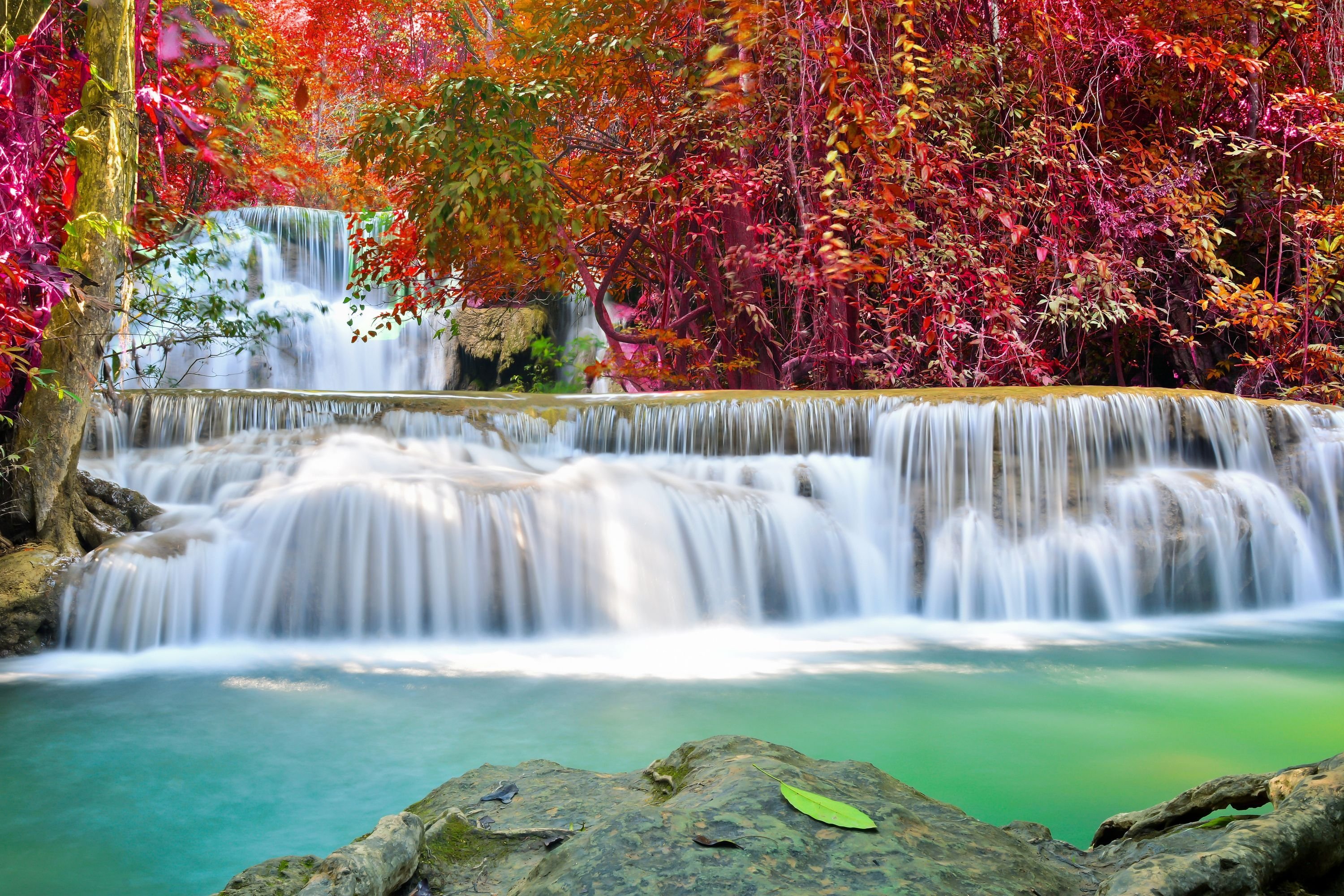 waterfall, Nature, River, Landscape Wallpaper