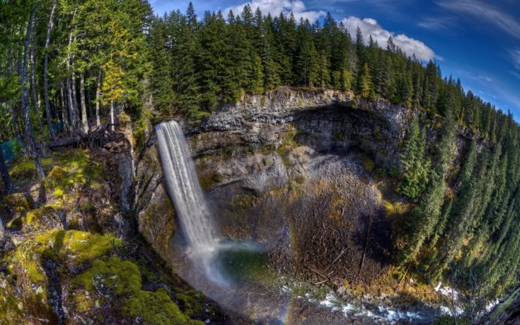 waterfall, Nature, River, Landscape HD Wallpaper Desktop Background