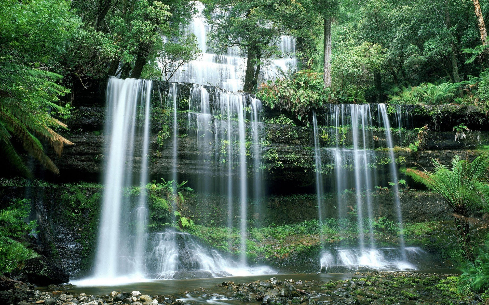 waterfall, Nature, River, Landscape Wallpaper