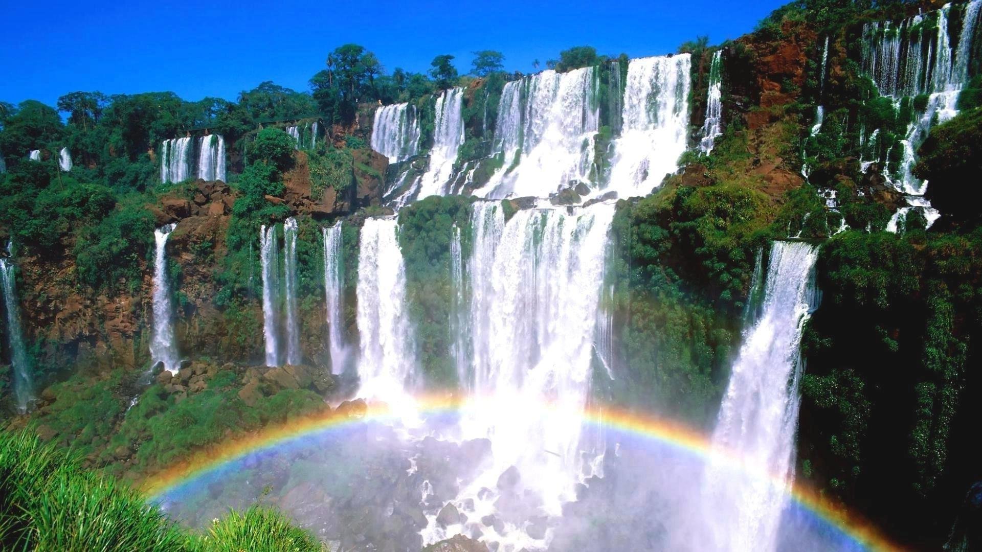waterfall, Nature, River, Landscape Wallpaper