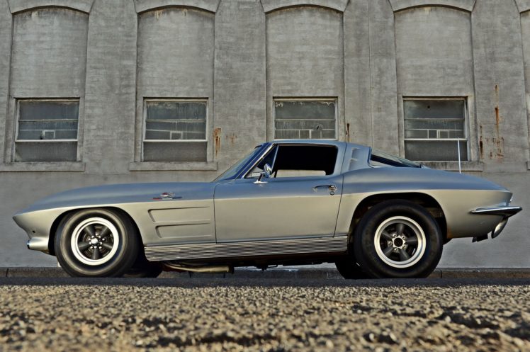 vintage, 1963, Chevrolet, Corvette, Split window, Coupe, Racecar HD Wallpaper Desktop Background