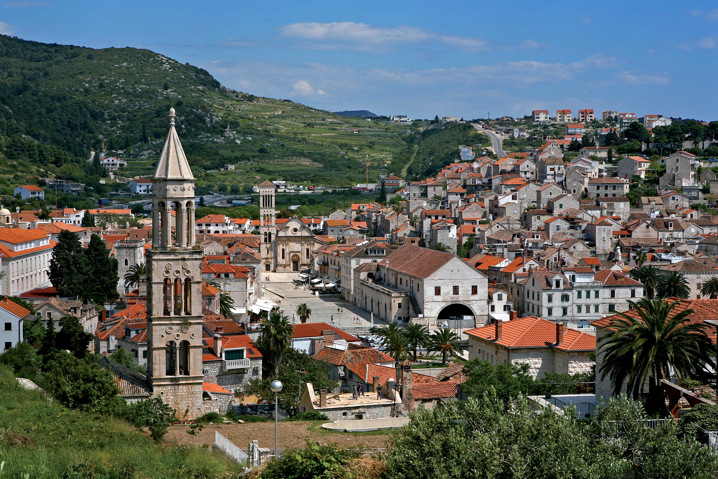 croatia, Houses, Hvar, Cities Wallpaper