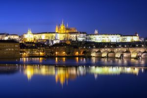 czech, Republic, Prague, Castles, Rivers, Bridges, Night, Street, Lights, Prague, Castle, Charles, Bridge, Cities