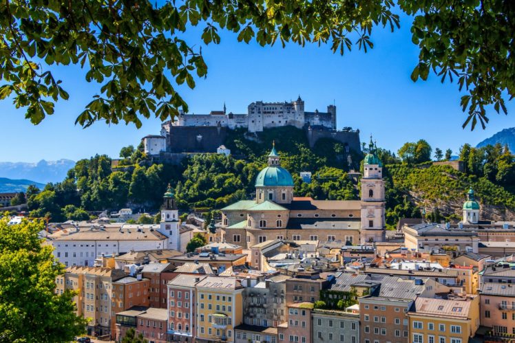 austria, Fortress, Temples, Houses, Hohensalzburg, Castle, Festungsberg, Salzburg, Cathedral, Salzburg, Cities HD Wallpaper Desktop Background