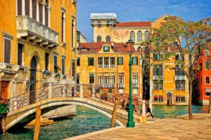 bridges, Houses, Italy, Street, Canal, Venice, Cities
