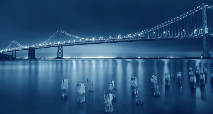 bridges, Usa, Night, San, Francisco, Cities HD Wallpaper Desktop Background