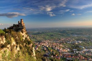 castles, Mountains, Sky, Crag, Guaita, Tower, Monte, Titano, Borgo, Maggiore, San, Marino, Cities