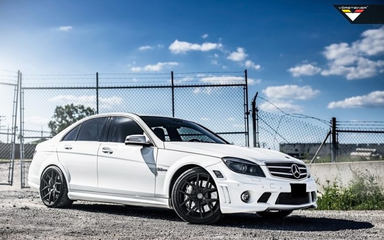 2014, Vorsteiner, Mercedes, Benz, C63, Amg, Cars, White HD Wallpaper Desktop Background